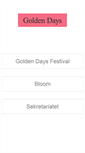 Mobile Screenshot of goldendays.dk