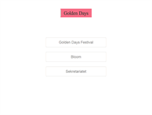 Tablet Screenshot of goldendays.dk